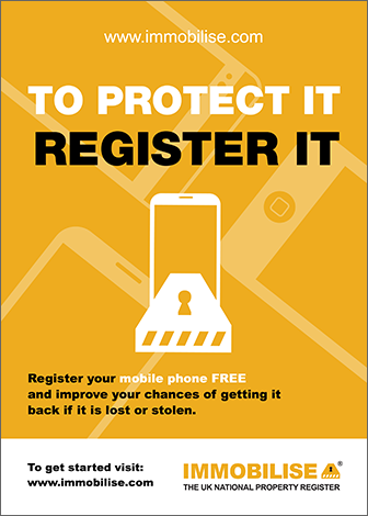 Reporting Stolen Phone Information A3 Poster image