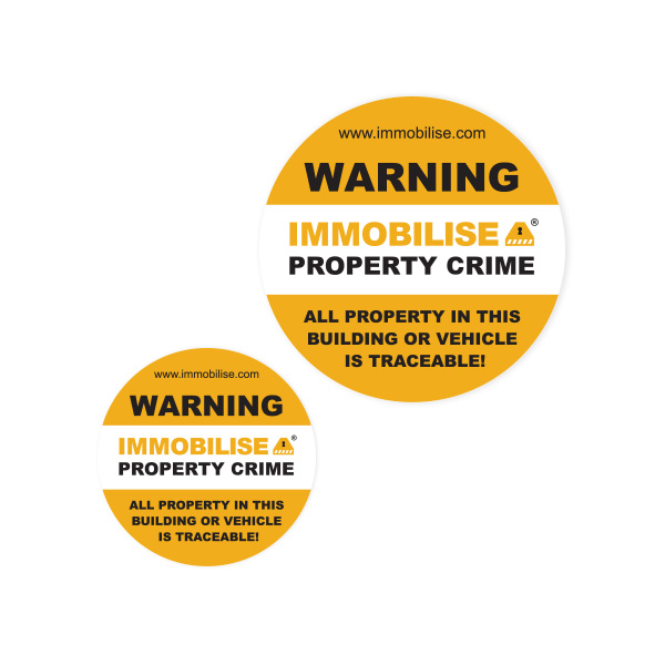 Immobilise Window Stickers image